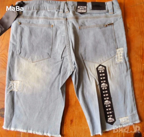 Маркови 3/4 накъсани ДЪНКИ /р-ри S, L-XL/; №№ 26, 30/ , снимка 2 - Дънки - 50781040