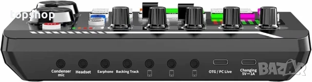 Пакетно оборудване за стрийминг, аудио интерфейс с микрофон BM-800 за геймъри и DJ миксер..., снимка 8 - Микрофони - 50503792