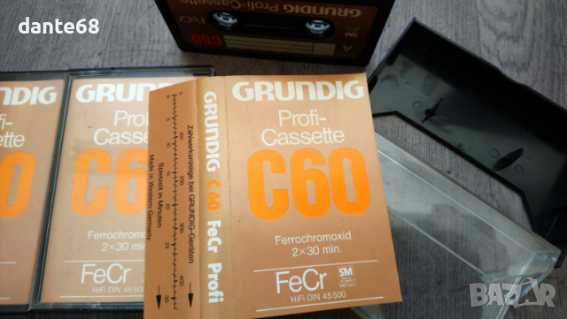 Аудио касети Grundig Profi-Cassette C-60 FeCr, снимка 8 - Аудио касети - 54300908