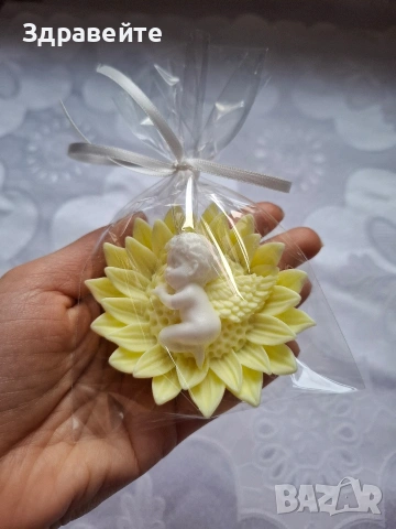 Ароматно глицериново сапунче "Ангелче в цвете"