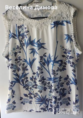 Нова дамска блуза, гръдна обиколка 116-120, дължина 70 см. , снимка 2 - Тениски - 45604935