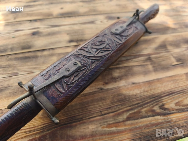 винтидж индийски комплект за рязане и сервиране на месо,, снимка 3 - Антикварни и старинни предмети - 53562338