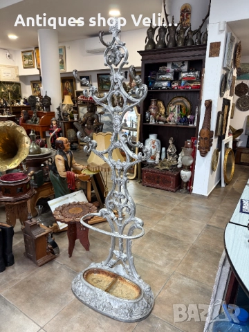  Френска закачалка за дрехи и чадъри 19В. №7621  , снимка 2 - Антикварни и старинни предмети - 52469248