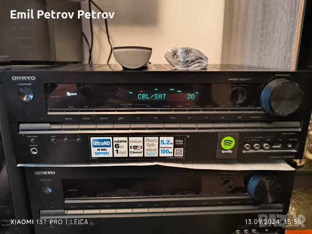 Промо ⭐ ⭐ , Onkyo tx-nr 535 ресивър 5.2, 4К ,Bluetooth , WI-FI,internet , , снимка 9 - Ресийвъри, усилватели, смесителни пултове - 47222122