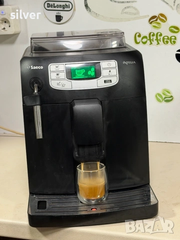 Кафемашина кафе автомат Saeco INTELİA с гаранция, снимка 2 - Кафемашини - 53556336