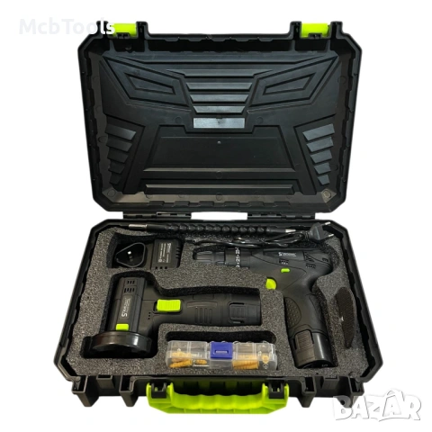 Комплект акумулаторен ударен винтоверт и мини ъглошлайф 24V STAHLMAYER, снимка 3 - Други инструменти - 53574587