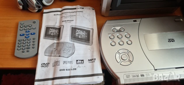 DVD плеър с два монитора 7.3 инча за подглавници на автомобил, снимка 4 - Аксесоари и консумативи - 51252733