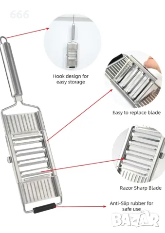 4 в 1 многофункционална резачка за зеленчуци, снимка 5 - Други стоки за дома - 47208483