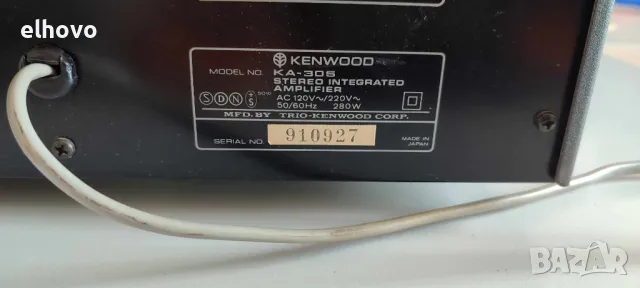 Стерео усилвател и тунер Kenwood KA-305 KA-313, снимка 5 - Ресийвъри, усилватели, смесителни пултове - 49193731