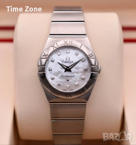 Omega Constellation 28mm Qauartz Steel MOP Dial Diamond Дамски Различни Варианти, снимка 3 - Дамски - 48000553