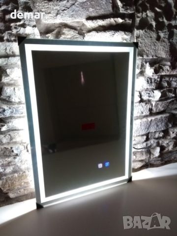 Огледало ExBrite 500x700 mm за стена с LED светлина, 3 цвята, димиране, снимка 9 - Огледала - 45683937