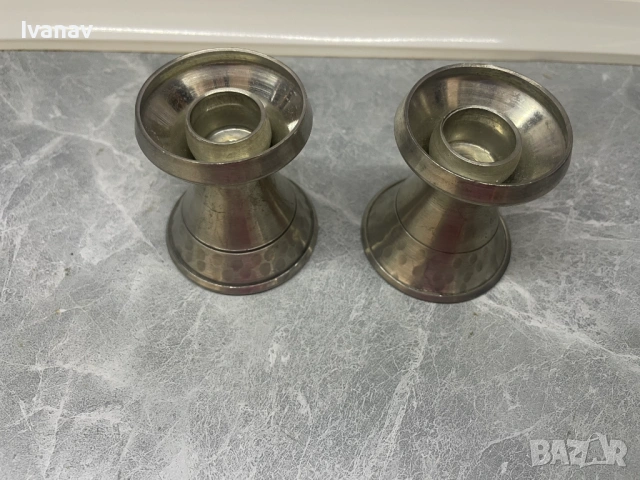 2 бр. Шведски свещници, снимка 2 - Антикварни и старинни предмети - 54157296