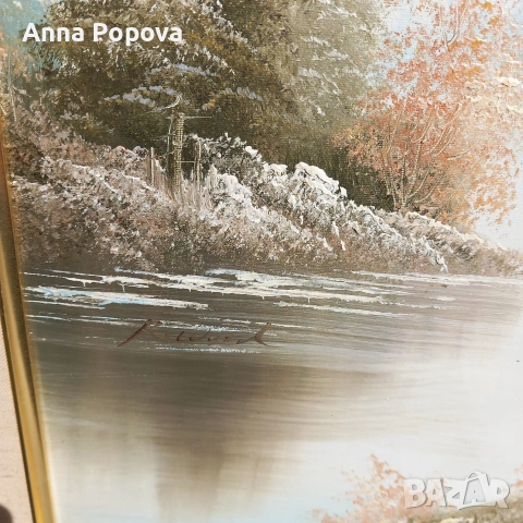 Маслена картина в барокова рамка, снимка 2 - Декорация за дома - 53867759