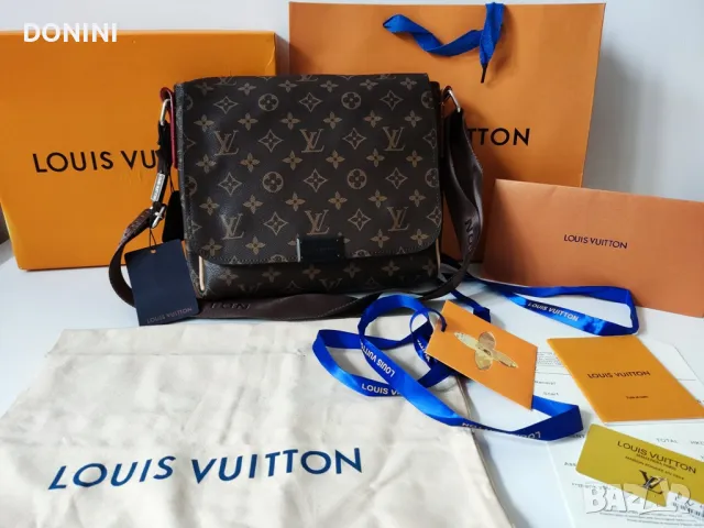 Мъжка чанта LOUIS VUITTON, кожа, снимка 1 - Чанти - 49213182