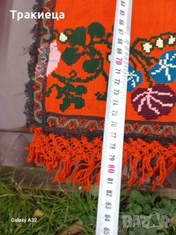 СТАРА РЪЧНО БРОДИРАНА ПРЕСТИЛКА , снимка 3 - Антикварни и старинни предмети - 52232885