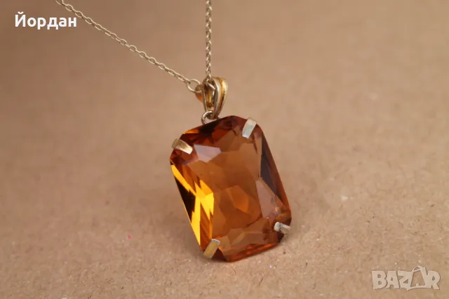 Дамски сребърен пръстен с колие, снимка 12 - Колиета, медальони, синджири - 49771340