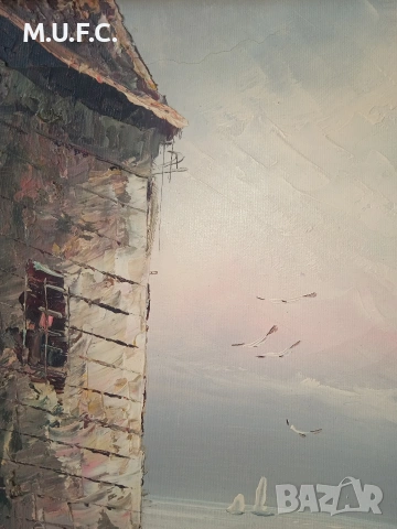 Картина Масло.Подпис.50-60, снимка 5 - Картини - 54012919