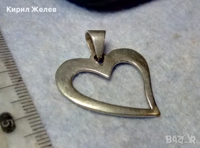 СТИЛЕН РОМАНТИЧЕН СРЕБЪРЕН МЕДАЛЬОН СЪРЧИЦЕ СРЕБРО 925 ПРОБА АРТ ПЕНДАНТ ВИСУЛКА 25154, снимка 5 - Колиета, медальони, синджири - 49958231