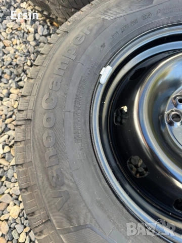 Оригинални железни джанти с гуми ( 2 броя ) Джанти : 5х118 - 16 ки  Гуми : 225 75 16 CP Continental , снимка 9 - Гуми и джанти - 53173265