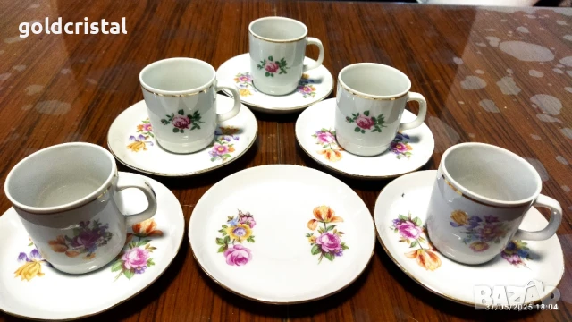стар български порцелан чаши за кафе, снимка 3 - Антикварни и старинни предмети - 50587724