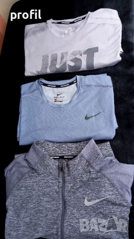 NIke Running DRI-FIT мъжки тениски и блуза L, снимка 1 - Спортна екипировка - 45319296