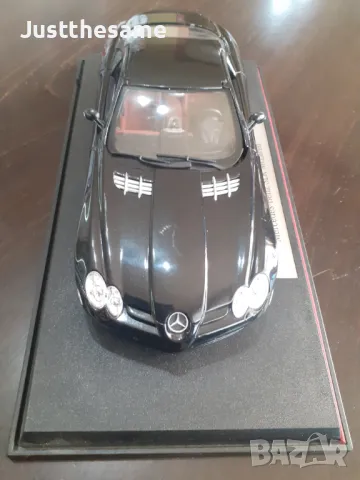 MERCEDES-BENZ SLR McLaren MAISTO 1:18 1998 метална колекционерска количка , снимка 5 - Колекции - 48336203