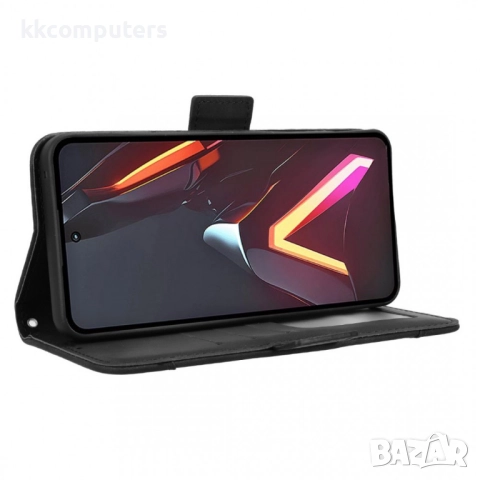 Защитен Кожен Калъф-Портфейл и Протектор за ZTE nubia Neo 3 GT 5G , Картхолдер, Стойка, Магнитно зат, снимка 12 - Калъфи, кейсове - 52245537