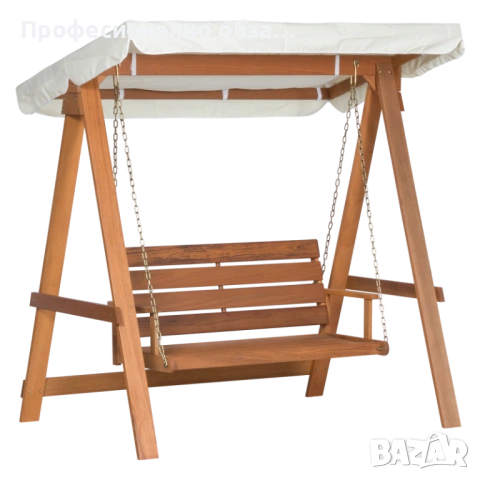 3-местна дървена люлка олекотен,но стабилен модел от дърво меранти на супер цена!НА склад!, снимка 4 - Градински мебели, декорация  - 53996336