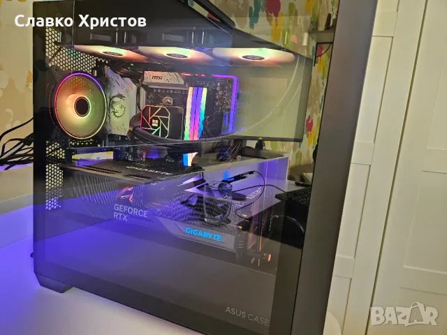 Мощен геймърски компютър Ryzen 7 7800x3d+Gigabyte Gaming OC 4080 Super, снимка 4 - Геймърски - 49590665