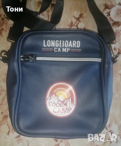 LongBoard Нова Кожена Мъжка Чанта 