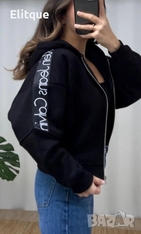 ватиран суичър calvin klein , снимка 7 - Суичъри - 53282273