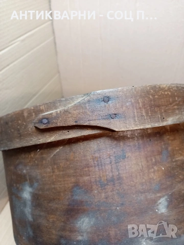 Соц Стара Дървена Крина Шиник За Зърно. НОМЕР 779., снимка 9 - Антикварни и старинни предмети - 53585172