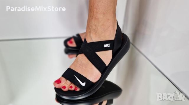 Дамски сандали Nike Реплика ААА+ черни, снимка 6 - Сандали - 46115636
