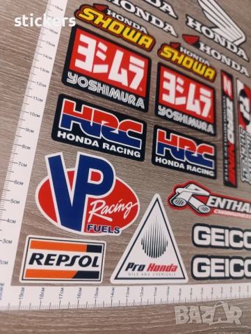 Стикери за ХОНДА Showa Yoshimura HRC Renthal Repsol и др., снимка 5 - Аксесоари и консумативи - 51368802