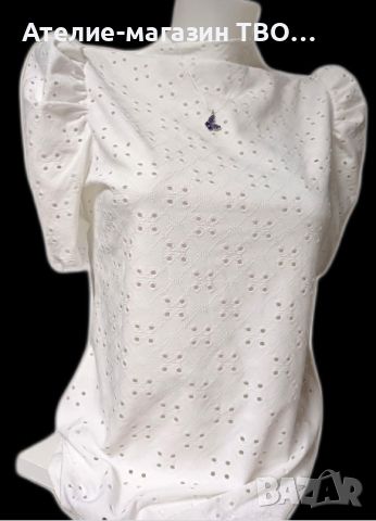 Блуза къс ръкав-М,L, снимка 1 - Корсети, бюстиета, топове - 46410789