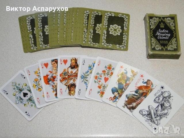 Карти за игра оригинално ГДР колекционерско тесте карти „Rokoko“ — №66