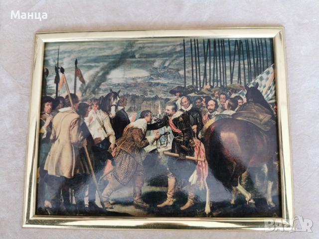 Френска картина Лимож, снимка 2 - Картини - 53859398