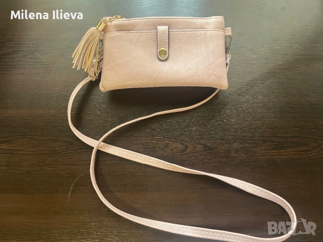 👜 Дамска еко кожена чанта – пепел от рози, снимка 3 - Чанти - 52106664