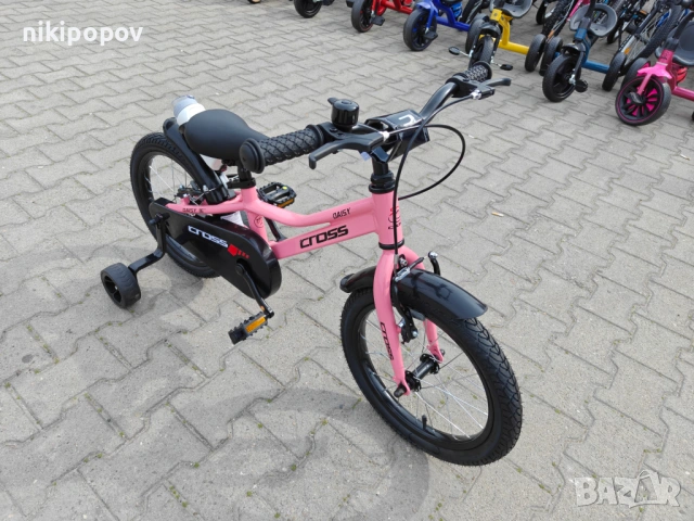 CROSS Алуминиев велосипед 16" DAISY розов, снимка 4 - Велосипеди - 53922849