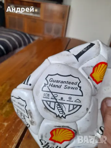 Стара футболна топка Shell, снимка 4 - Други ценни предмети - 50271519