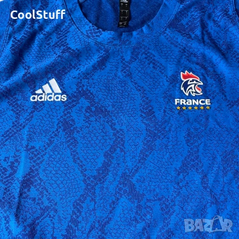 Мъжка Спортна Тениска Adidas France Размер L, снимка 2 - Тениски - 53847821
