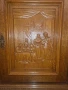 масивен гардероб шкаф дърворезба внос от Европа, снимка 6