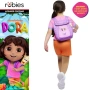 Нов Официален Dora the Explorer детски маскараден костюм Rubies 3 части с раничка, снимка 1