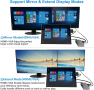 Surface Pro Dock само за Surface Pro 4/Pro 5/Pro 6 USB хъб с Gigabit Ethernet порт, HDMI VGA 4K , снимка 7