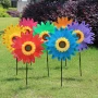 5947 Градинска вятърна въртележка Голямо цвете със слънчоглед, 70 см, снимка 3