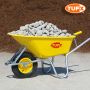 Индустриална строителна ръчна количка TUFX PE100, плътно колело PU, 100 л., 225 кг., снимка 1 - Железария - 45836795
