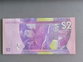 Банкнота - Белиз - 2 долара UNC | 2025г., снимка 2