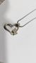 Сребърен синджир с висулка сърце, снимка 2