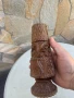 ВАЗА ДЪРВО ДЪЛБОКА И НАСИТЕНА ДЪРВОРЕЗБА ИЗКУСТВО ФИГУРА, снимка 6