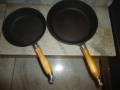 чугунен тиган 2 бр 25, 21, см.нови., снимка 1